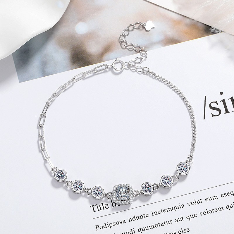 Pulsera Bolso Cuadrado Siete Princesas SL-65