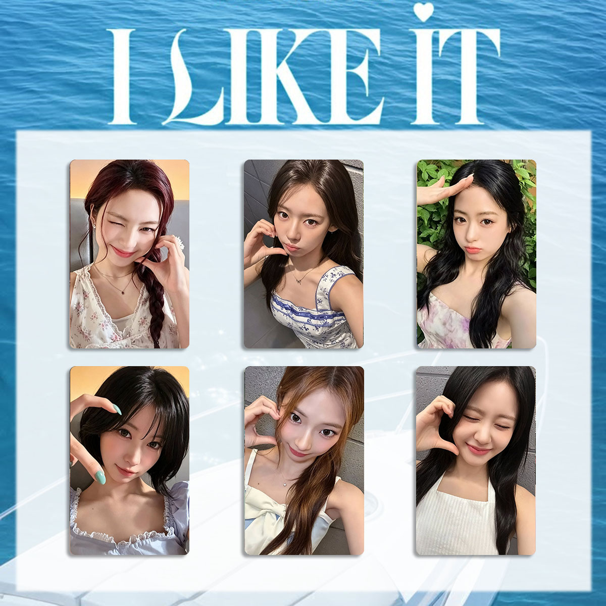 HZ 6PCS/Set BABYMONSTER LOMO Card Single I LIKE IT AHYEON Postcards Collection KPOP Star Peripheral ZH