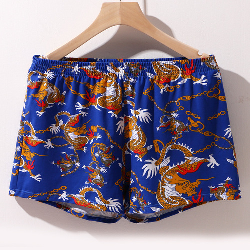 Loose Breathable Arrow Pants Pure Cotton Men's Large Size Underwear Wholesale Home Youth Sleeping Shorts Simple Boxer Briefs