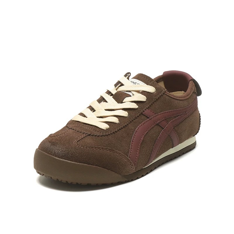 Zapatos de entrenamiento para mujeres retro skate 2026 primavera y otoño nuevo redondo cabeza plana lazos casuales zapatos Gump zapatos