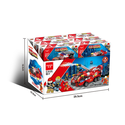 Compatible with Lego small box Mindy plug-in building block toys fire tank military battleship aviation children's puzzle C026