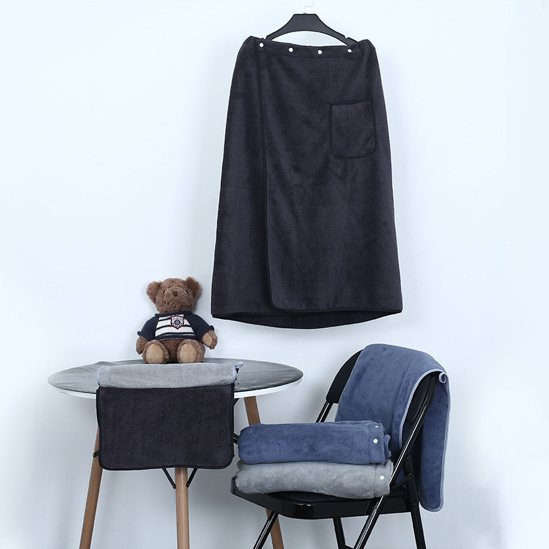 목욕 타월 남자 레이어드 착용 및 포장 수영 목욕 스커트 가정용 면 물 흡수성 빠른 건조 랩 타월