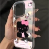 Чёрный (большие отверстия, Hello Kitty разных размеров)