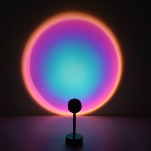 Creative led sunset lamp cross-border dawn rainbow projection sunset lamp afterglow atmosphere photo internet celebrity table lamp