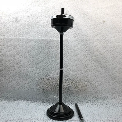 Floor-standing bathroom ashtray with a vertical rotating lid, stylish and unique, suitable for elevators, toilets, and living rooms (Car ashtray) - black