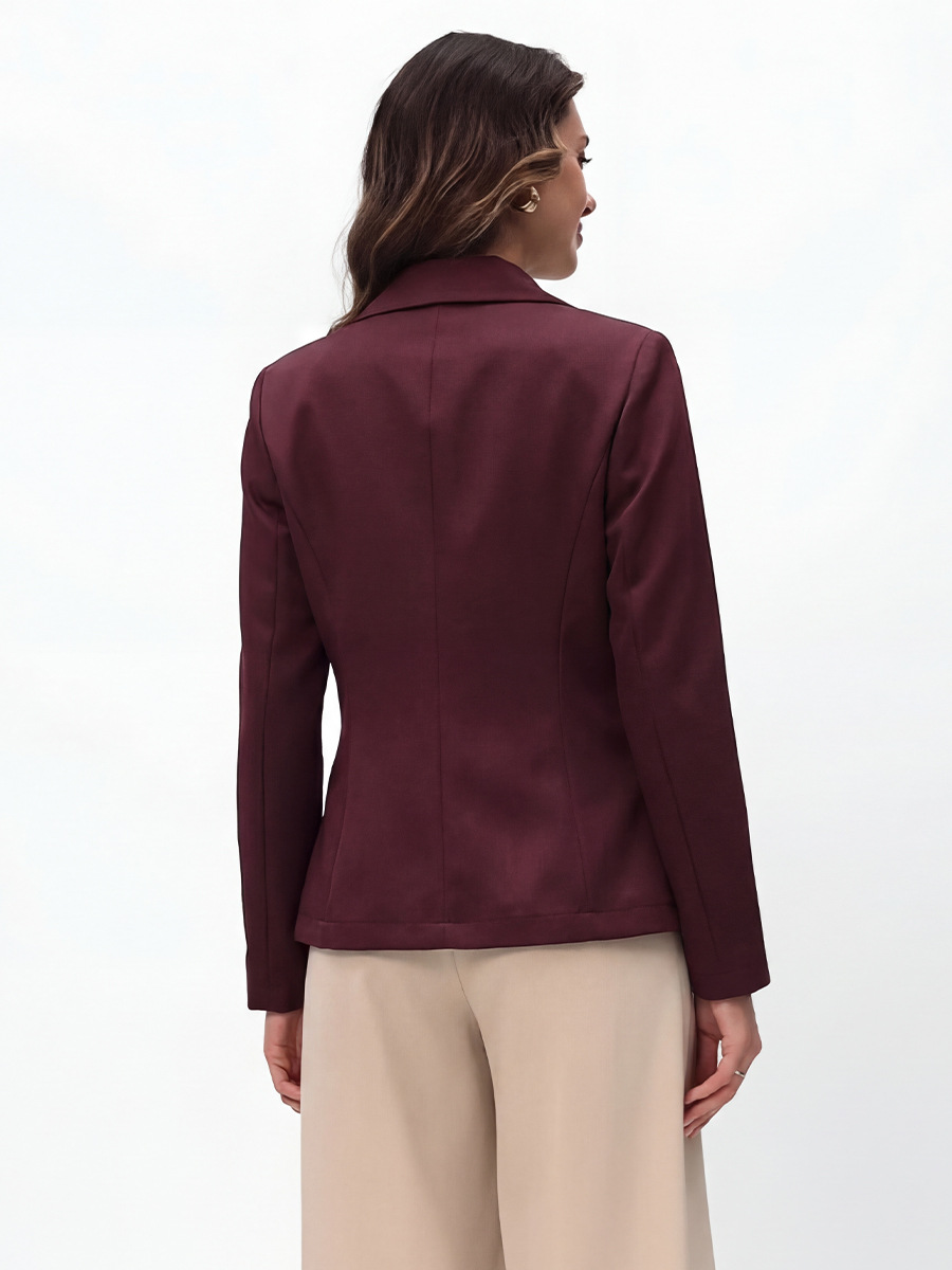 Saco Casual Slim Fit para Mujer de Poliéster con Solapa para Oficina y Uso Diario image 2