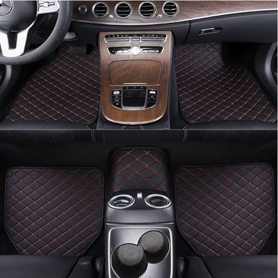 Cross-border Amazon universal car floor mats, waterproof leather version, wholesale and dropshipping from cross-border manufacturers, foreign trade PVC labeling
