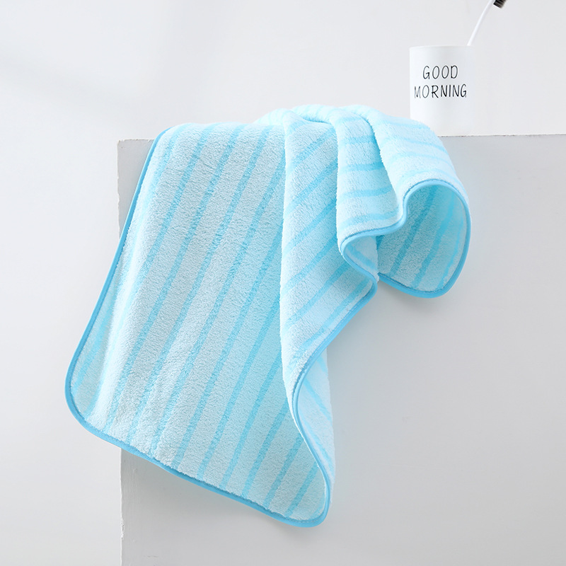 Absorvente, mais macio que algodão puro, secagem rápida, ideal para lavar o rosto, secar o cabelo e outros cuidados pessoais. Feito em fleece coral para banho._voghion.com