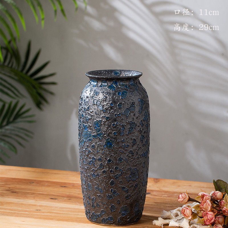 벌집 블루 왁스 조롱박 병