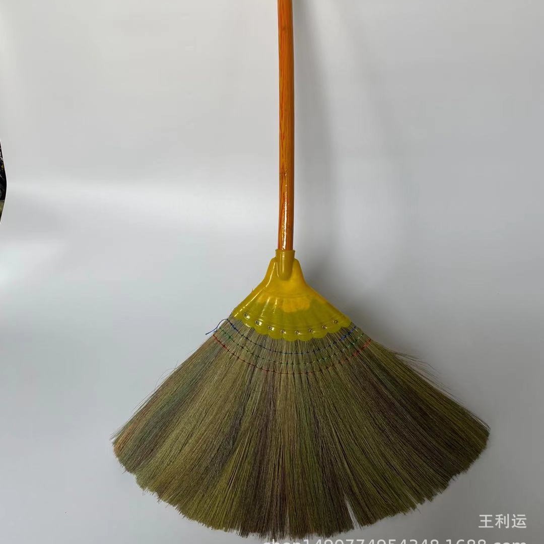 八钉芒草扫把 龙须草笤帚 细苗草扫把 越南草扫把 塑料壳八钉