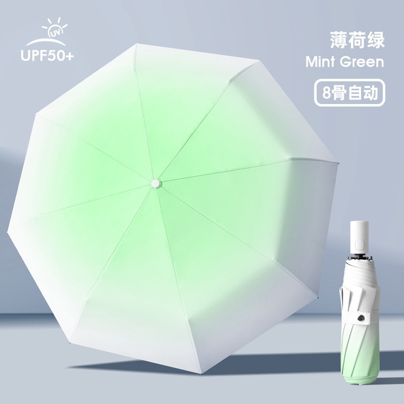 Automatic big umbrella solar-powered, fully automatic, sun protection, UV protection