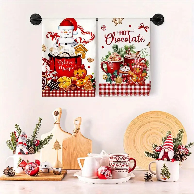クリスマスタオルクロスクロスボーダーマイクロファイバークリスマスプリントキッチタオルクロスクロス卸売|undefined