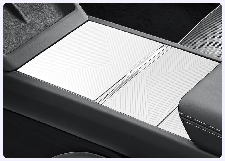 Suitable for Tesla's New Version Model 3/Y Center Console Film Silicone Mat Interior Modification Accessories Anti-Slip