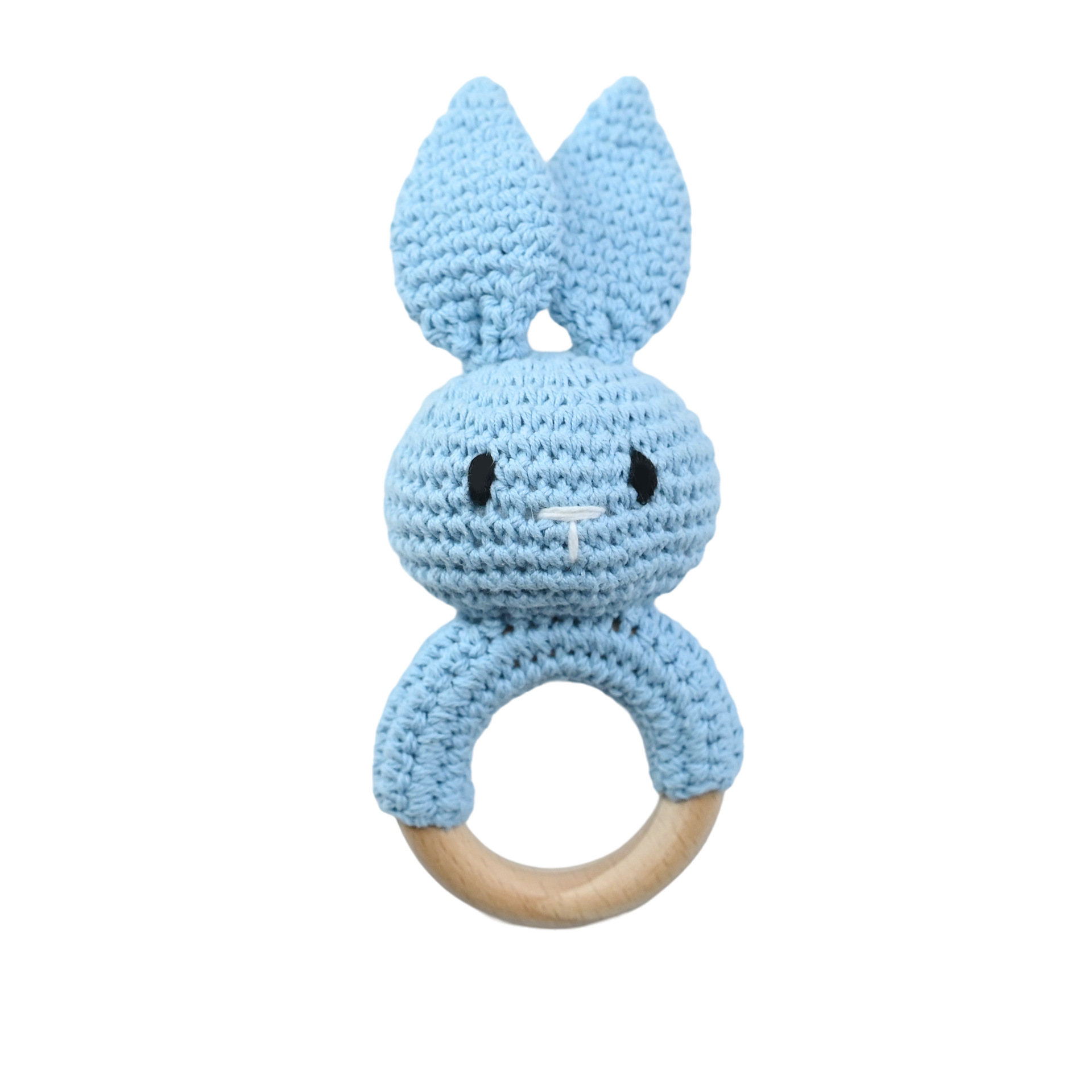 Productos para bebés círculos de haya para bebés, bebés creativos, manos tranquilizadoras, cuentas, ganchillo de animales, campanas