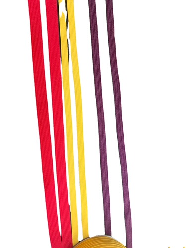 6mm flat solid elastic band underwear belt N95 belt outlet disposable can be ordered to be dyed in various colors