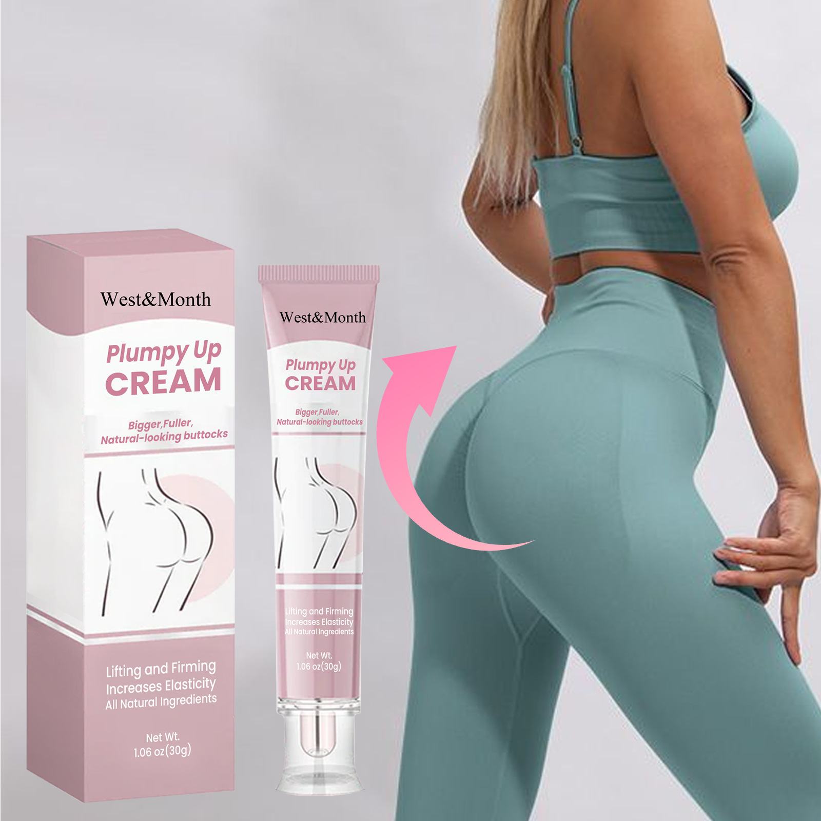 Plumpy Up Cream Firming Massaging Lifting Hip Sculpting Formula_voghion.com