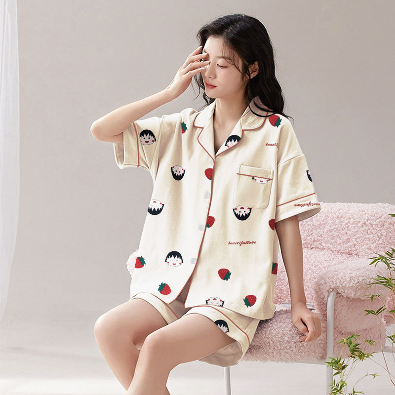 D.M-182 딸기 미니 마루코 가디건 세트 (상/하)