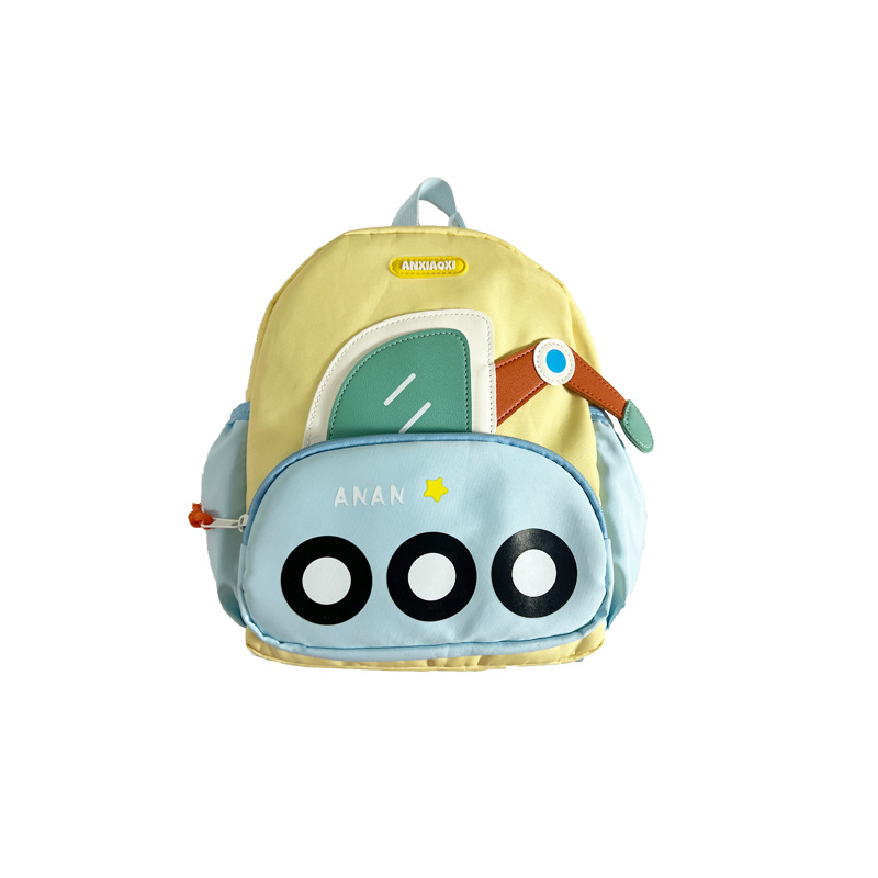 Escuela de jardín de infantes escuela primaria anti-pérdida mochila de dibujos animados linda excavadora para niños y niñas mochila nueva mochila para niños