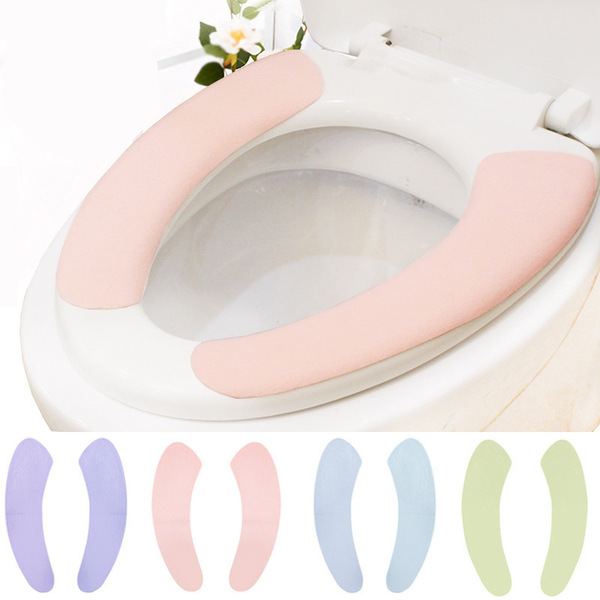 Four Seasons Universal Toilet Cushion Household Washable Toilet Cover Cute Cartoon Adhesive Waterproof Toilet Pad