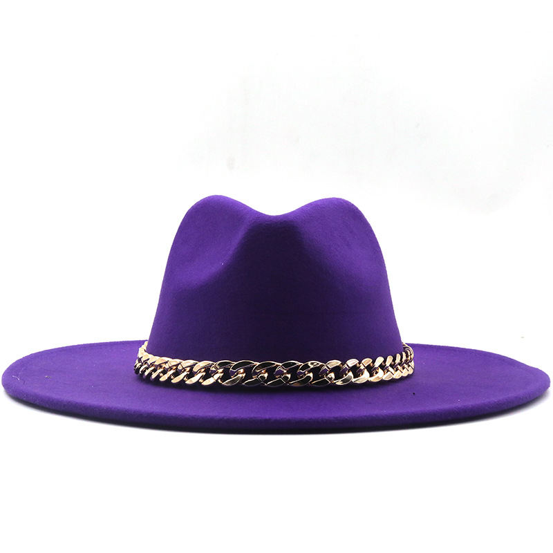 Sombrero De Jazz De Cadena De Lana De Moda display picture 7