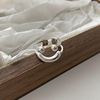 Fashionable universal advanced ring, silver 925 sample, wholesale, Korean style, simple and elegant design, high-quality style