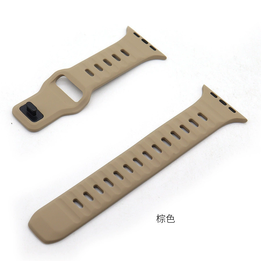 Силиконовый ремешок для Iwatch, новая спортивная модель с квадратной пряжкой, для Apple SE/8/Ultra, силиконовый ремешок для Apple