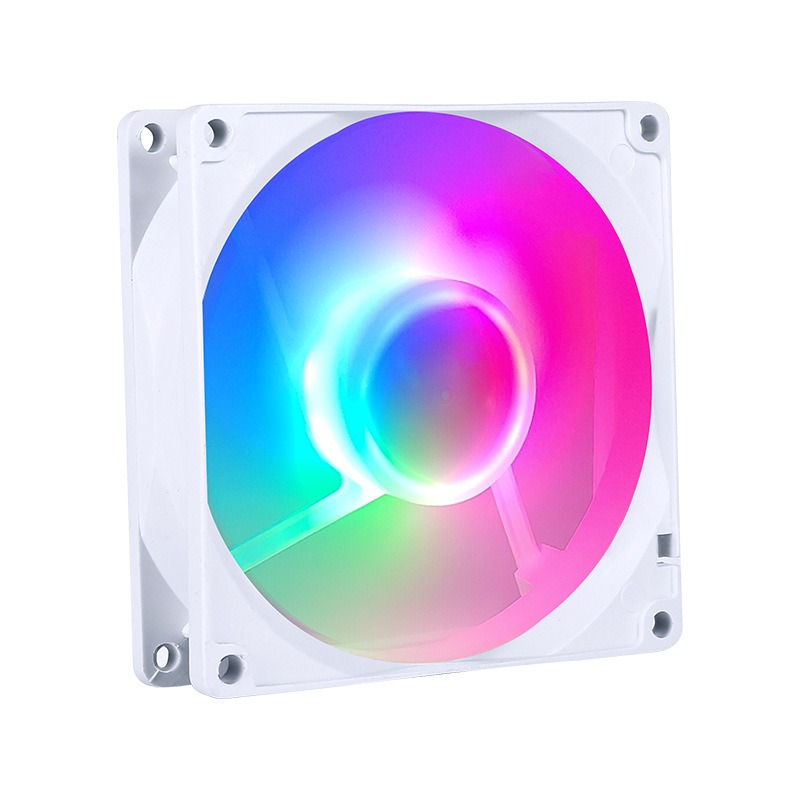 デスクトップ CPU 冷却ファン 9 センチメートルサイレント小型 4Pin ファン 3 ピンコンピュータ 4Pin 4 線式カラーライト pwm 温度制御|undefined