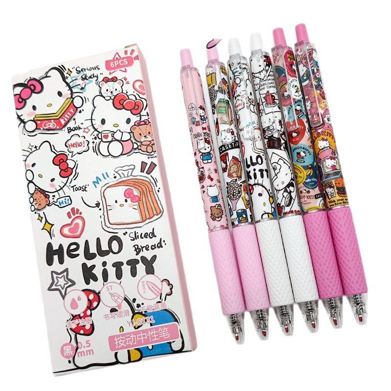 Hello kitty, high quality quick dry cute rollerball pen for students