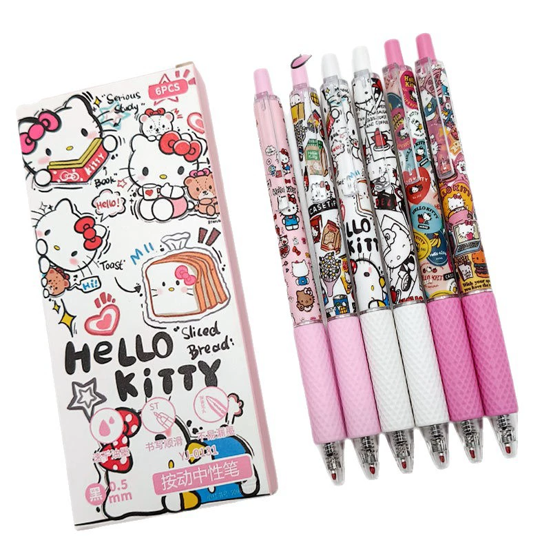 Hello kitty, высококачественная быстрая сушка симпатичная роллерболл ручка для учеников начальной школы
