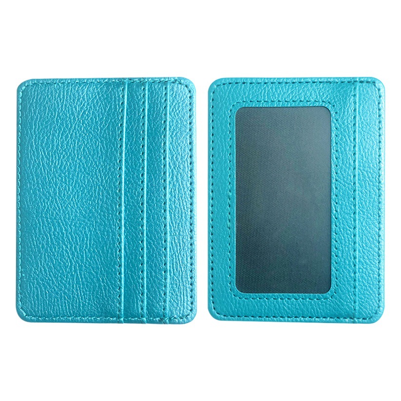 Factory in stock cross-border men's and women's frame card bag large capacity card PU leather ultra-thin card bag multi-card wholesale