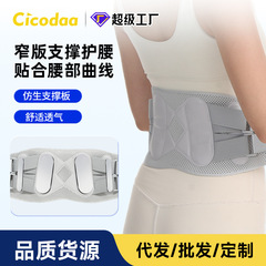 新品窄版护腰女热压钢板支撑腰托久坐久站专用收腹带透气运动束腰