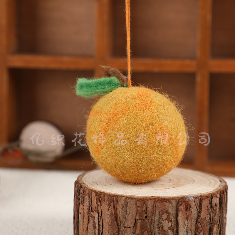 尼泊尔手工羊毛毡成品蔬菜水果面包挂饰萝卜钥匙包挂饰品挂件配饰|undefined