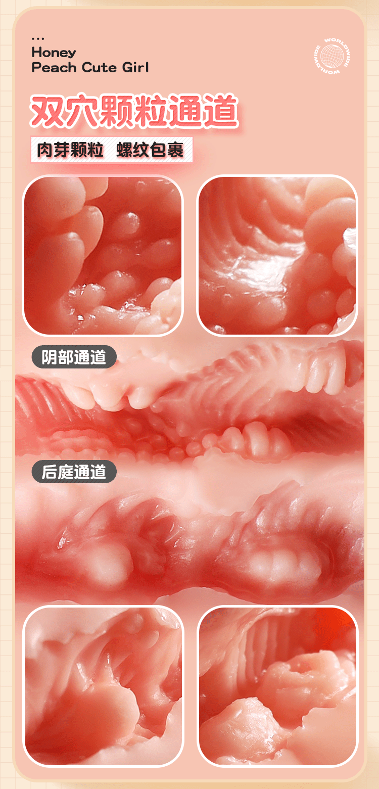 Jiuai Half-Body TPE Masturbator with Realistic Vagina and Buttocks, Manual Aircraft Cup — detail image 12