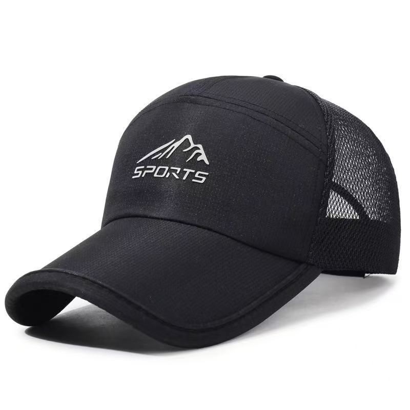 Exended Brim Quick-Dry Mesh Cap Breahable New Duckbill Unisex Oudoor Sunshade Sun Proecion Spors Running Summer_voghion.com