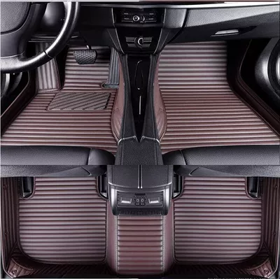 Modelə uyğun ayaqaltı – car mat - specific-model-year-notes-or-message-customer-service-brown-single-layer-25-horizontal-stripes