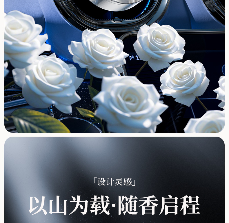 Wholesale 2025 car aromatherapy car pendant high-end car air outlet fragrance decorations lasting light fragrance ornaments