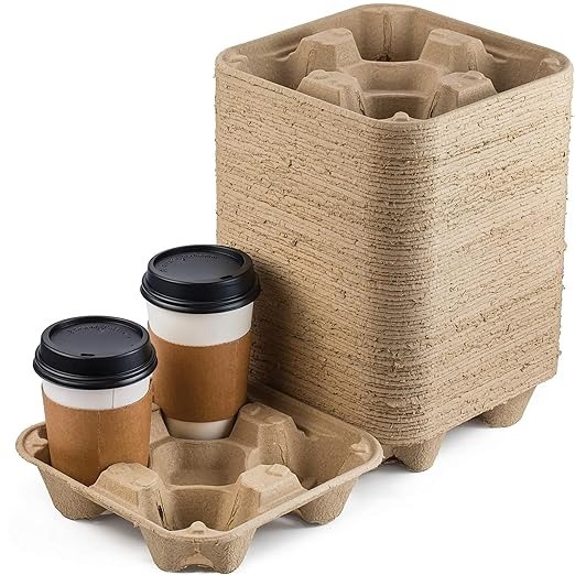 GM4 pulpa desechable desgarrable ecológica cuatro tazas de 8 tazas de té rey varios soporte de tazas dobles desmontables grueso mayorista bajo precio image 6