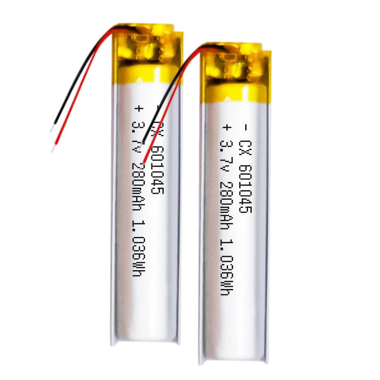 聚合物锂电池601045/290mah 蓝牙耳机美容仪器电动玩具充电电池