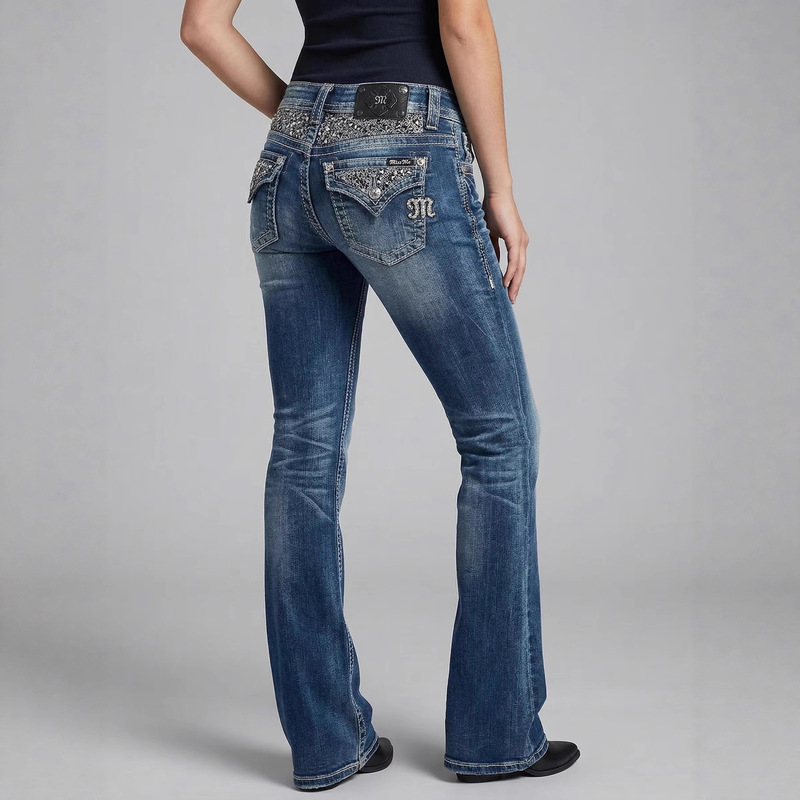 In-Stock European and American Cross-Border Trendy Sequin American High Street Fashion Street-Style Jeans for Women, Casual Versatile Wide-Leg Pants In-Stock European and American Cross-Border Trendy Sequin American High Street Fashion Street-Style Jeans for Women, Casual Versatile Wide-Leg Pants