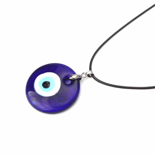 Foreign trade cross-border devil's eye blue glass pendant Turkish blue eye jewelry clavicle chain simple necklace