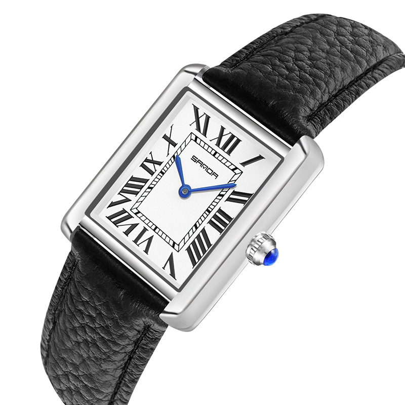 SANDA P1108 Nuevo movimiento de cuarzo Las Mujeres Pequeño cinturón Moda personalizada simple reloj