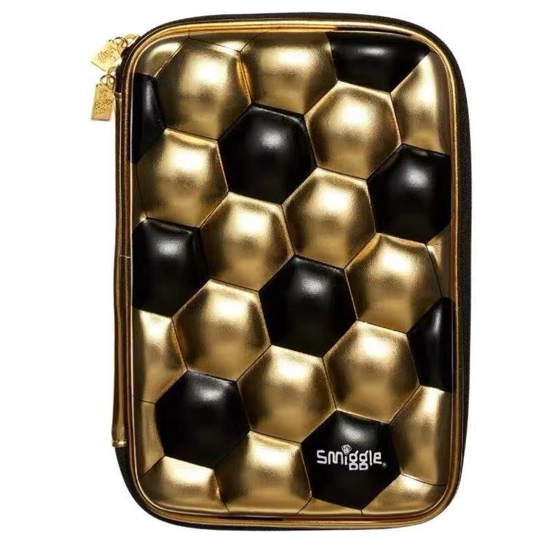 Australia Smiggle serie de fútbol de oro bolsas bolígrafo bolsas de almuerzo bolsas de almuerzo bolsas de regalo de cumpleaños para estudiantes de primaria