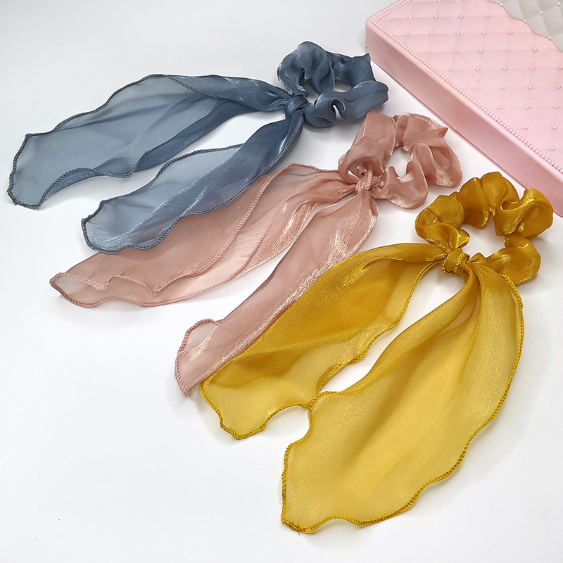 the republic of korea Hairdressing Hairpin Net Red The large intestine Simplicity fashion Satin Broth Hair rope Ponytail Ribbon rubber string