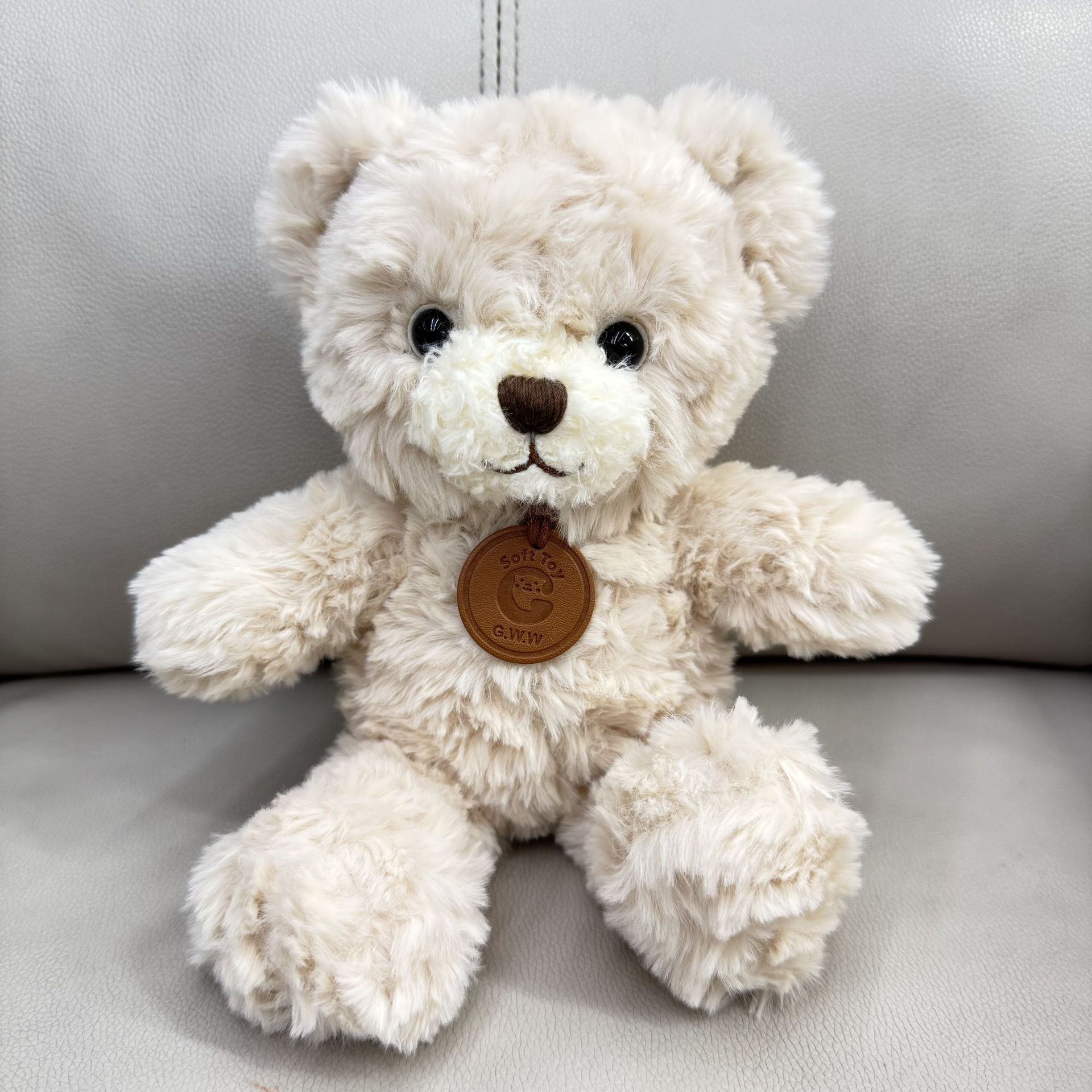 Máquina de muñecas agarrar 8 pulgadas ropa Teddy Bear juguetes de peluche impresión de muñecas LOGO regalos de eventos corporativos