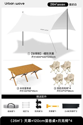 Camping Canopy — Avtomobil yan çətirləri - 26-canopy120cm-egg-roll-tablemoon-chair4-no-specifications