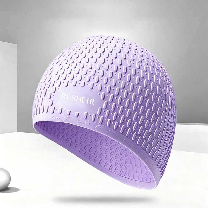 Set de Gafas y Gorro de Natación de Marco Grande PC y Silicona Antivaho e Impermeable para Adultos