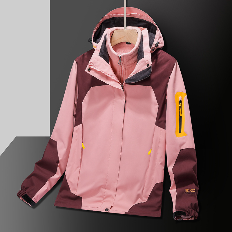 Otoño y invierno nueva chaqueta de asalto chaqueta de hombre suelta ocio viaje al aire libre hombre y mujer tendencia 3 - en - 1