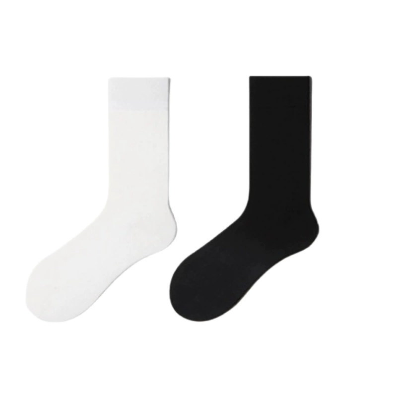 Tide, Japanese white knee socks for pregnant, mid-length