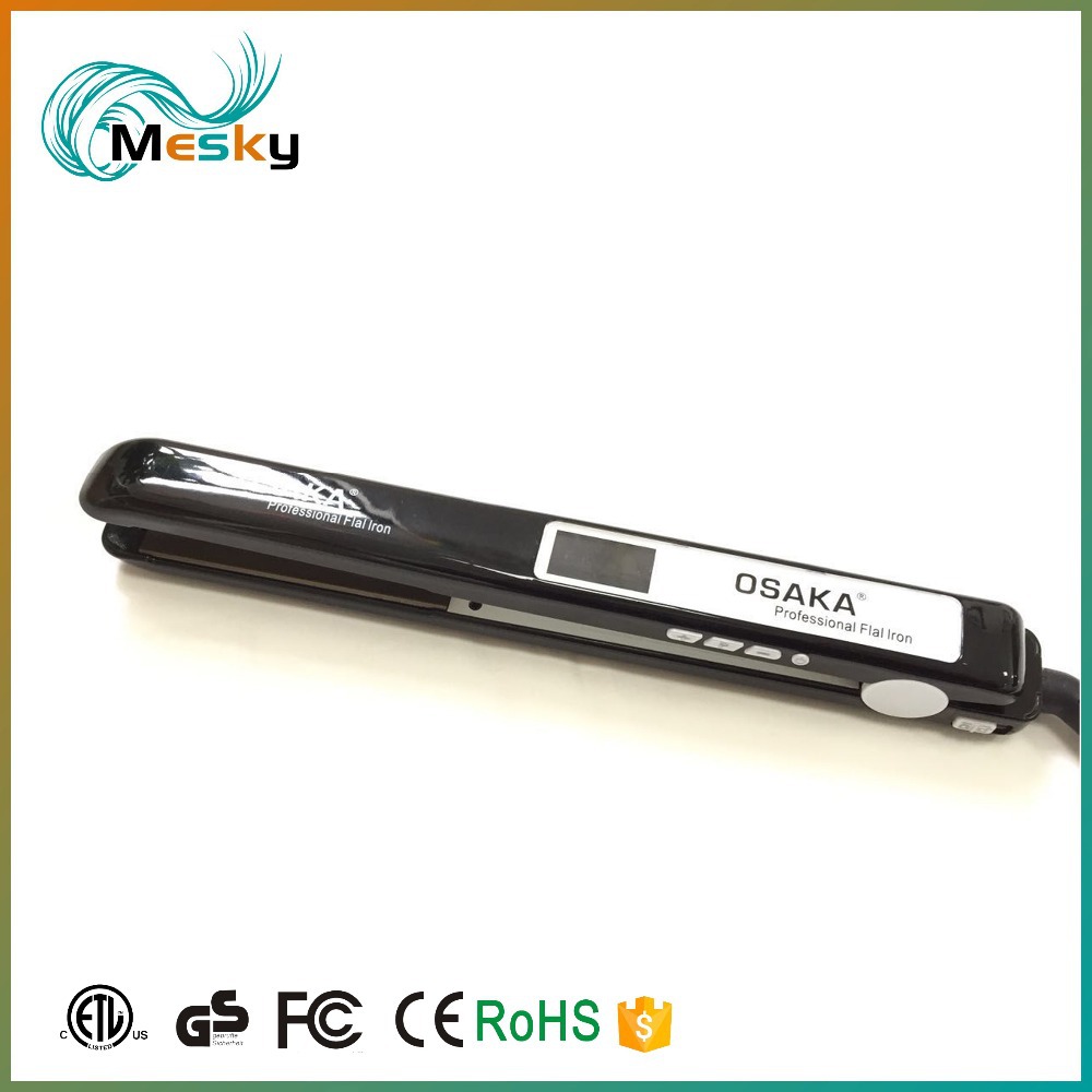 定制扁铁直发器定制标签带私人标签的陶瓷钛液晶定制扁铁直发器