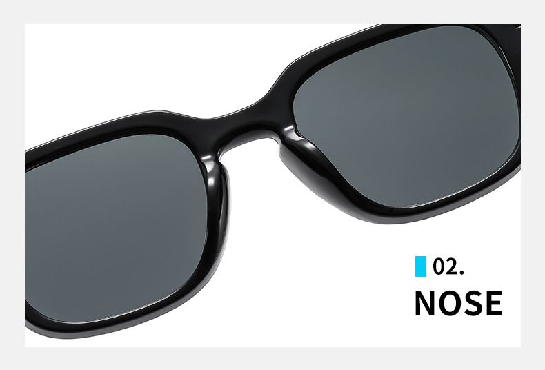 Occhiali da sole uomo squadrati retro montatura sottile beige_voghion.com